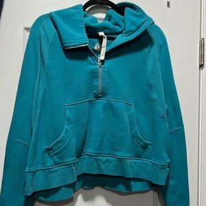 Lululemon oversized funnel-neck half zip scuba